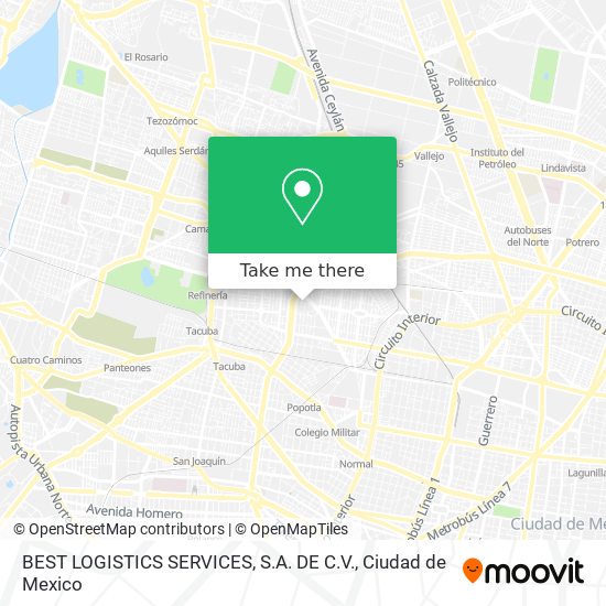 Mapa de BEST LOGISTICS SERVICES, S.A. DE C.V.