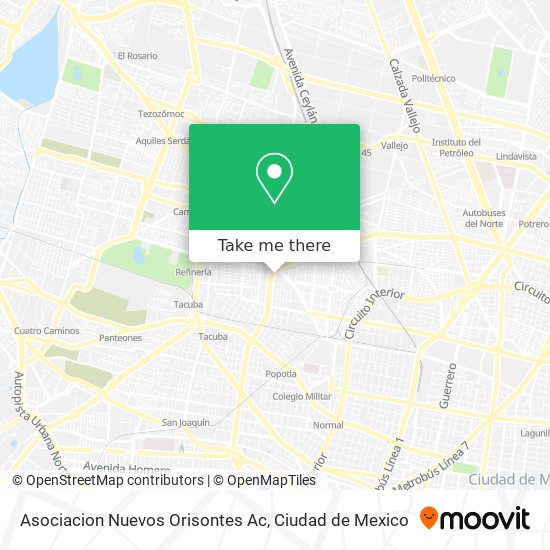 Asociacion Nuevos Orisontes Ac map