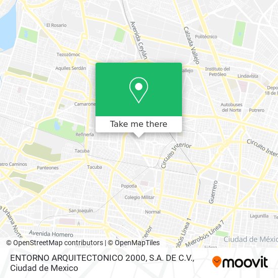ENTORNO ARQUITECTONICO 2000, S.A. DE C.V. map