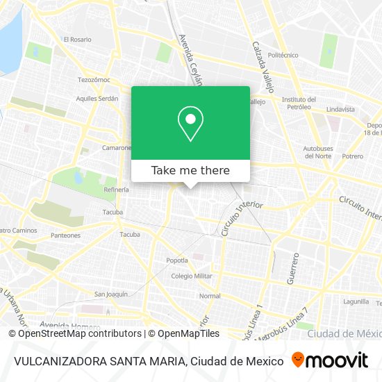 VULCANIZADORA SANTA MARIA map