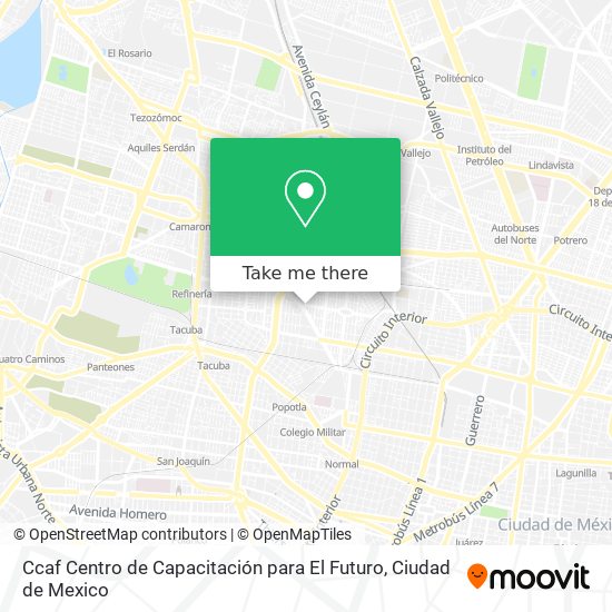 Mapa de Ccaf Centro de Capacitación para El Futuro