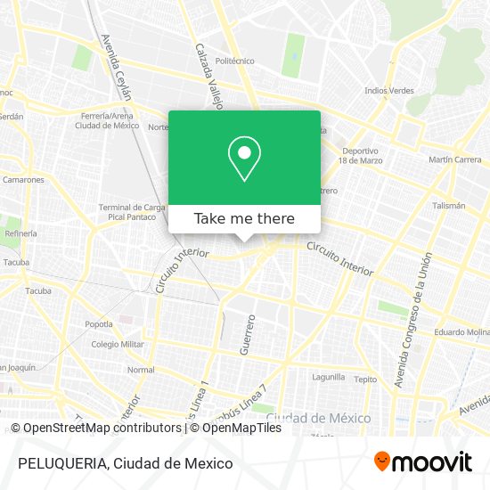 PELUQUERIA map