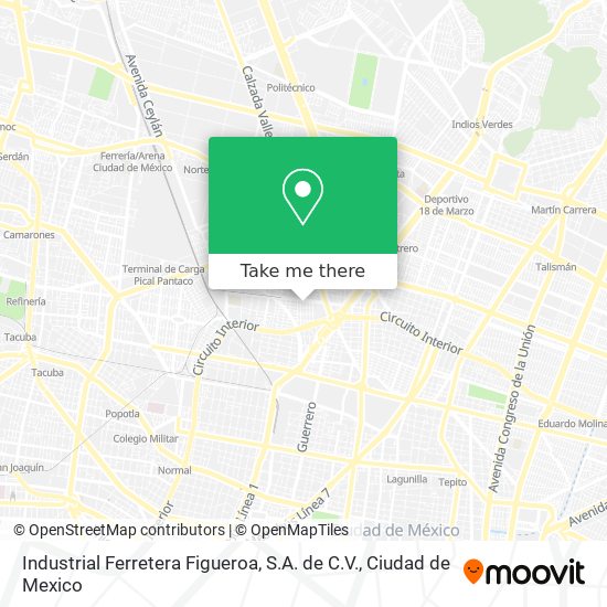 Industrial Ferretera Figueroa, S.A. de C.V. map