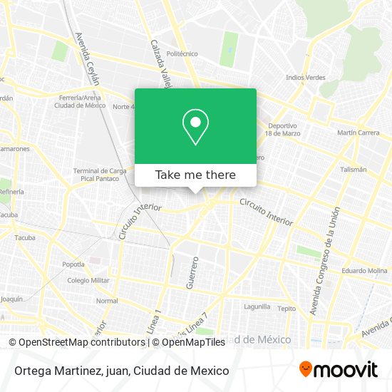 Mapa de Ortega Martinez, juan