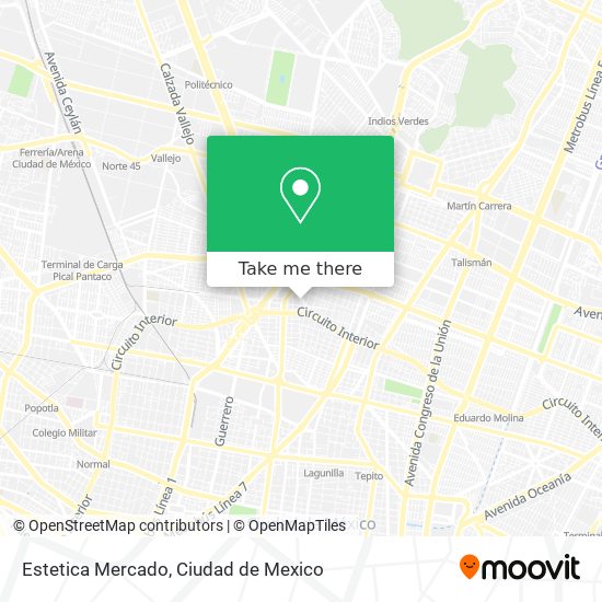 Estetica Mercado map