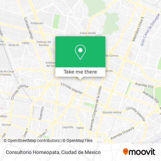 Consultorio Homeopata map