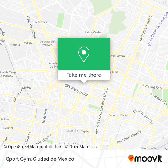 Mapa de Sport Gym