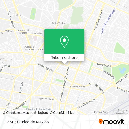 Mapa de Coptir