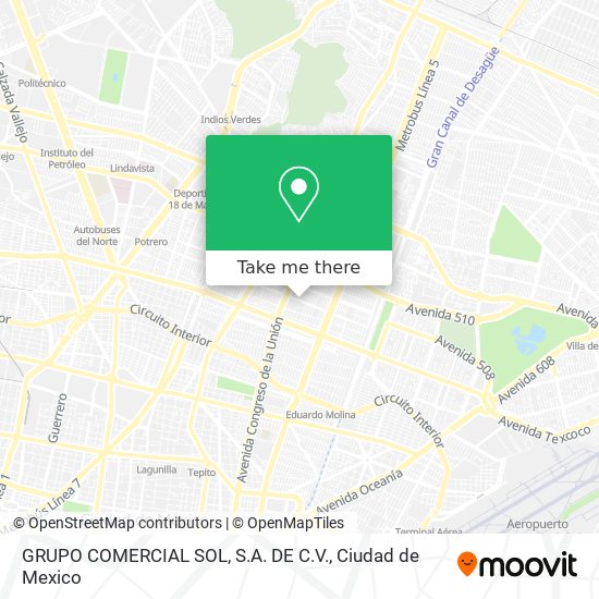 GRUPO COMERCIAL SOL, S.A. DE C.V. map