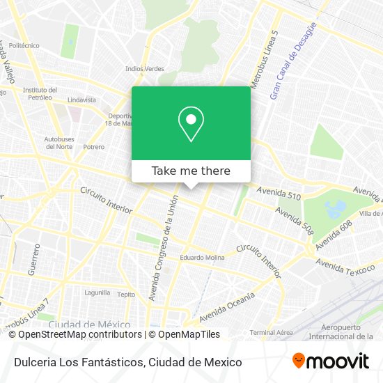 Dulceria Los Fantásticos map