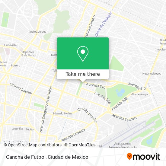 Cancha de Futbol map