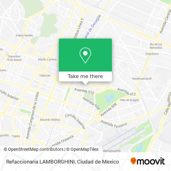 Refaccionaria LAMBORGHINI map