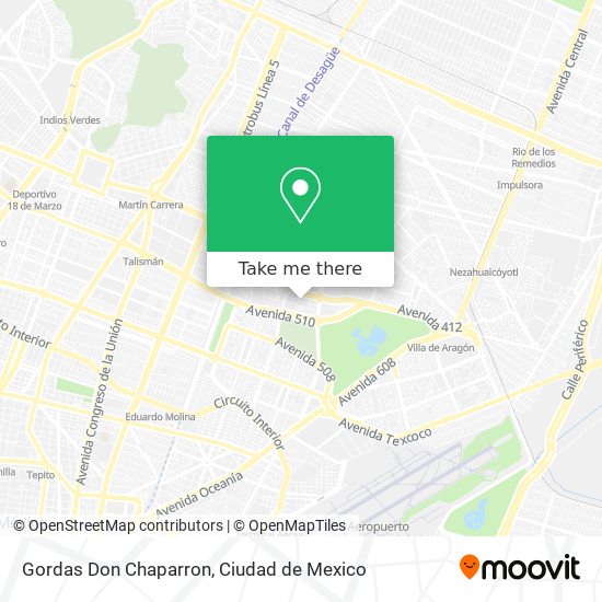 Gordas Don Chaparron map