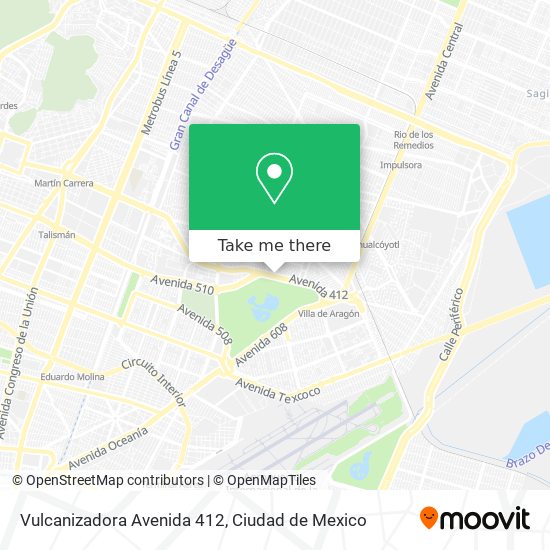 Vulcanizadora Avenida 412 map