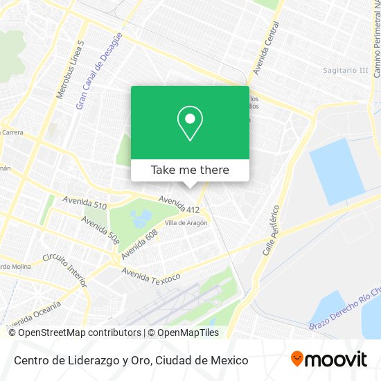 Mapa de Centro de Liderazgo y Oro