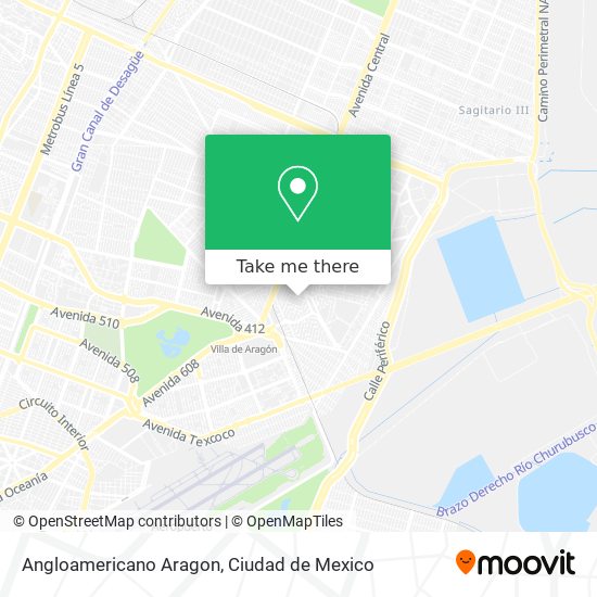 Angloamericano Aragon map