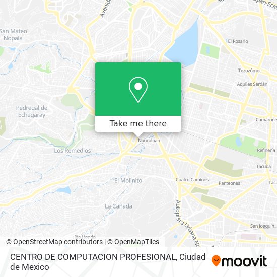 CENTRO DE COMPUTACION PROFESIONAL map