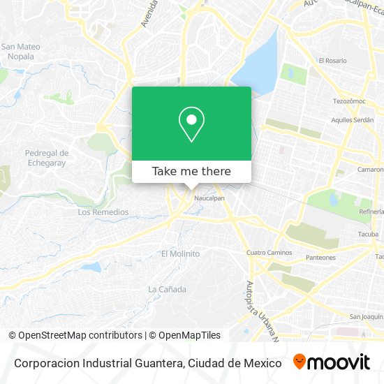 Mapa de Corporacion Industrial Guantera