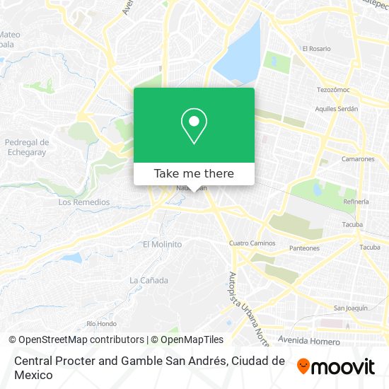 Central Procter and Gamble San Andrés map