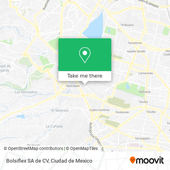 Mapa de Bolsiflex SA de CV