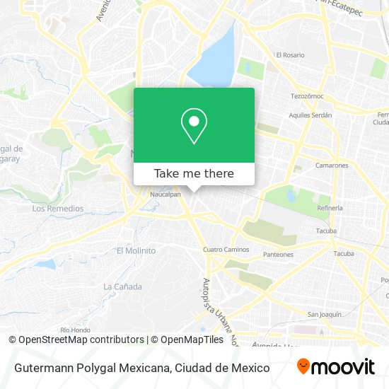 Gutermann Polygal Mexicana map
