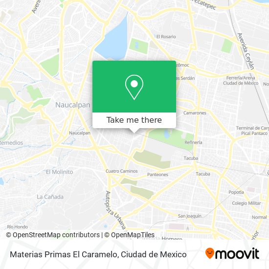 Materias Primas El Caramelo map