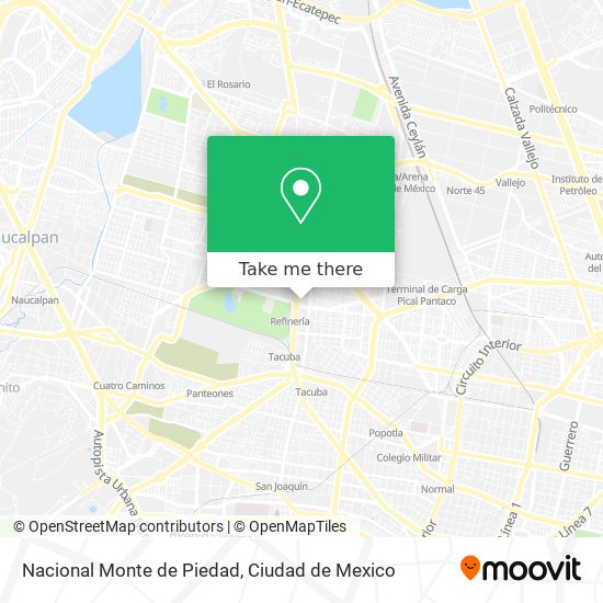 Nacional Monte de Piedad map