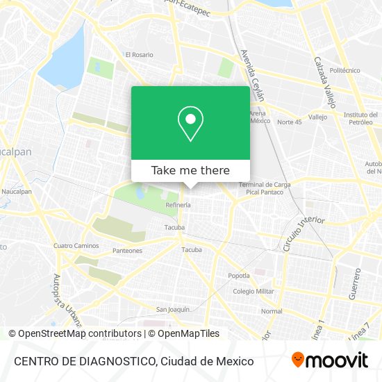 Mapa de CENTRO DE DIAGNOSTICO