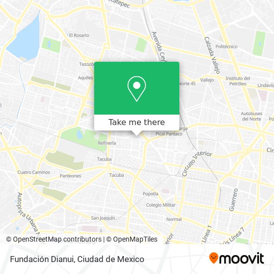 Fundación Dianui map