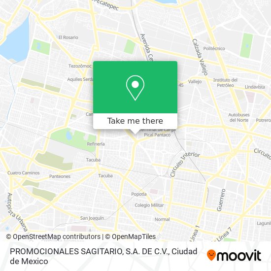 Mapa de PROMOCIONALES SAGITARIO, S.A. DE C.V.