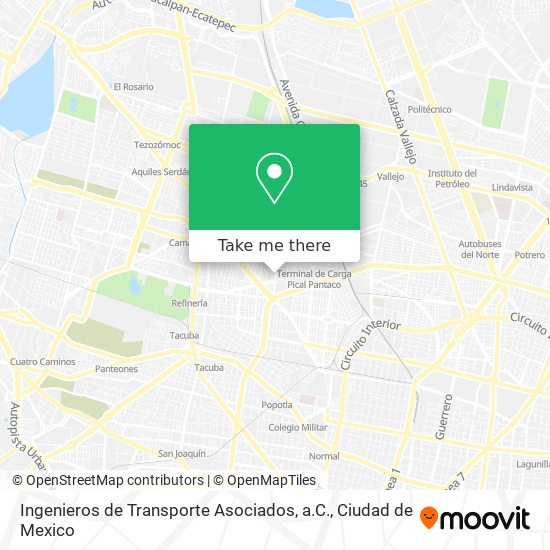 Ingenieros de Transporte Asociados, a.C. map