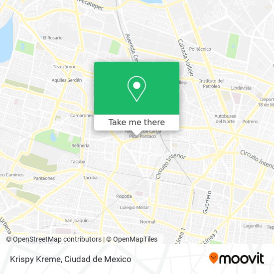 Mapa de Krispy Kreme