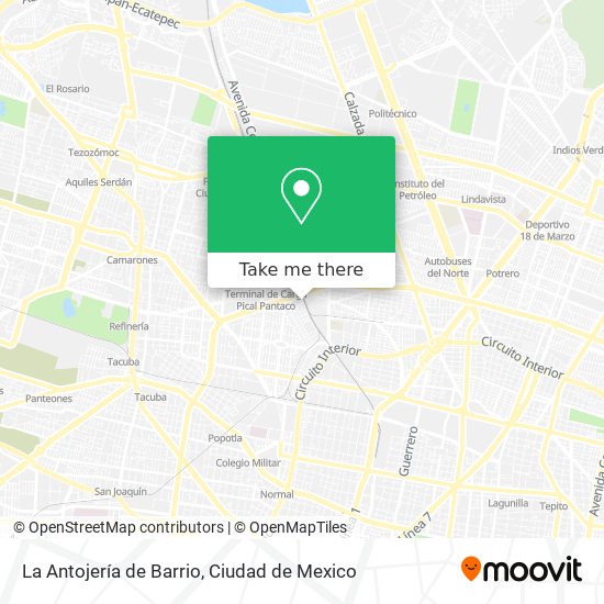 La Antojería de Barrio map