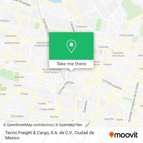 Tecno Freight & Cargo, S.A. de C.V. map