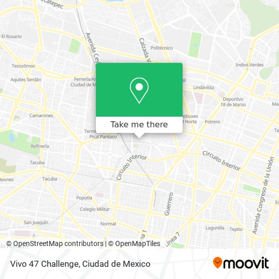 Mapa de Vivo 47 Challenge