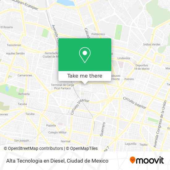 Alta Tecnologia en Diesel map