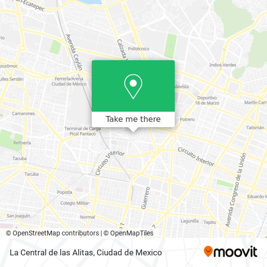 La Central de las Alitas map