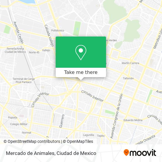 Mercado de Animales map