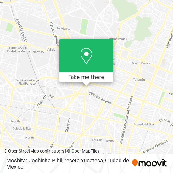 Mapa de Moshita: Cochinita Pibil, receta Yucateca