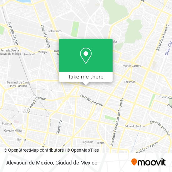 Alevasan de México map