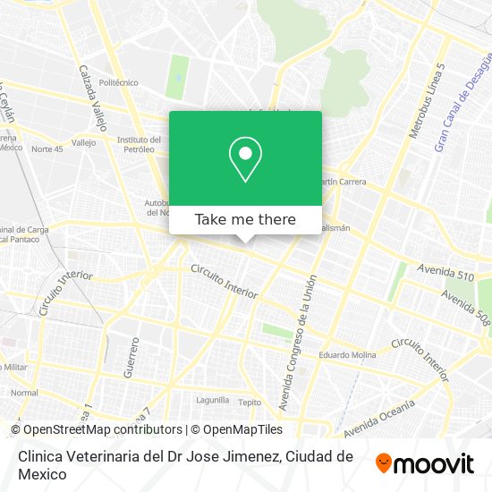 Mapa de Clinica Veterinaria del Dr Jose Jimenez