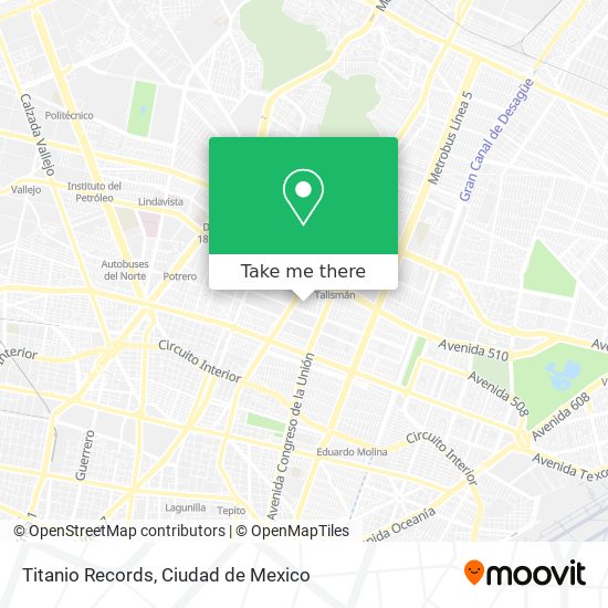 Titanio Records map