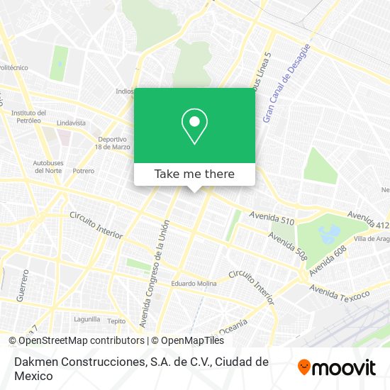 Dakmen Construcciones, S.A. de C.V. map