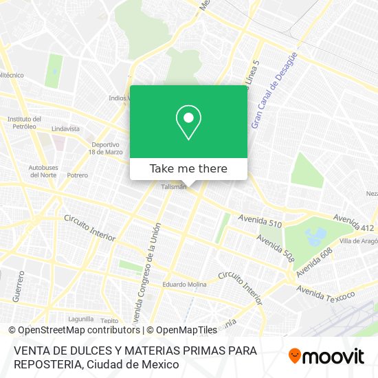 VENTA DE DULCES Y MATERIAS PRIMAS PARA REPOSTERIA map