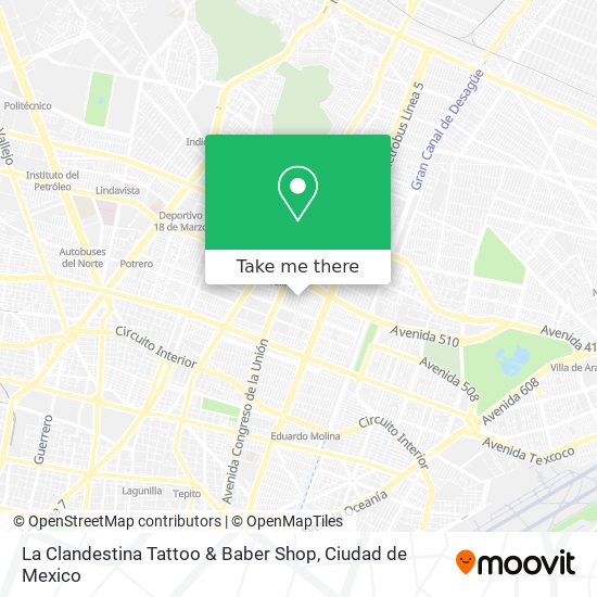 La Clandestina Tattoo & Baber Shop map