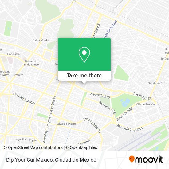 Mapa de Dip Your Car Mexico