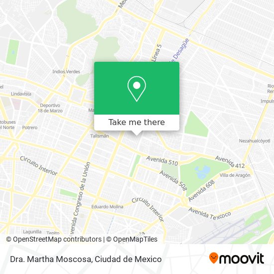 Dra. Martha Moscosa map