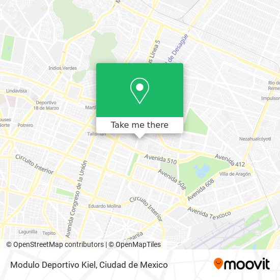 Modulo Deportivo Kiel map