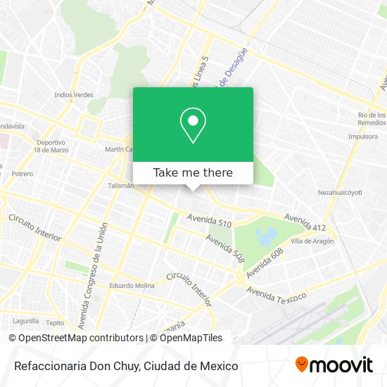 Refaccionaria Don Chuy map