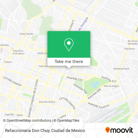 Refaccionaria Don Chuy map